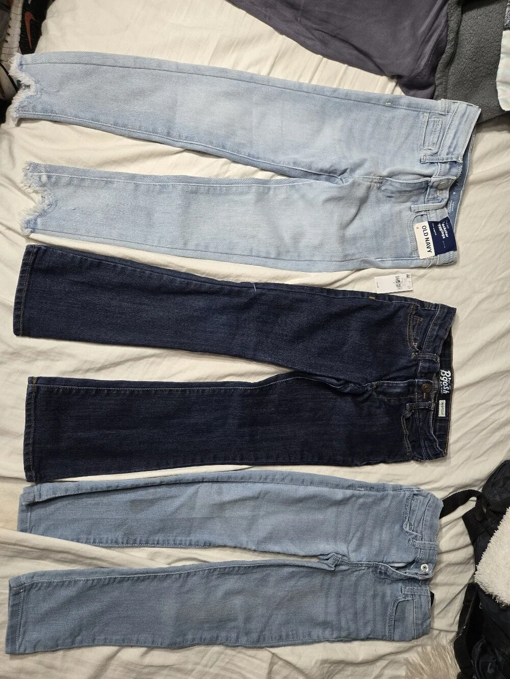 Girl's 3 Pair Of Jeans Old Navy And Oshkosh Sz 6/6xs/6xr